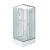 Душевая кабина Niagara Classic 330844QBK 100x80 стекло матовое/профиль серебро