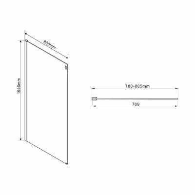 Душевой уголок Vincea Como VSR-1C8012CL 120x80
