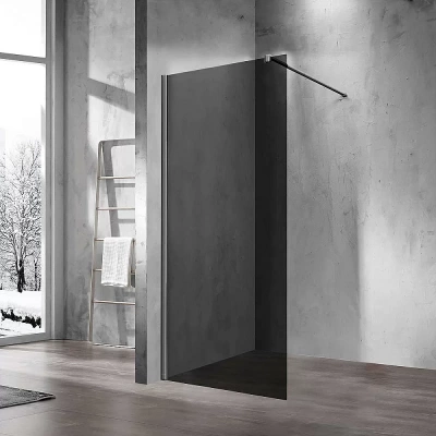Душевое ограждение Vincea Walk-In 110 VSW-1H110CGGM стекло тонированное/профиль вороненая сталь