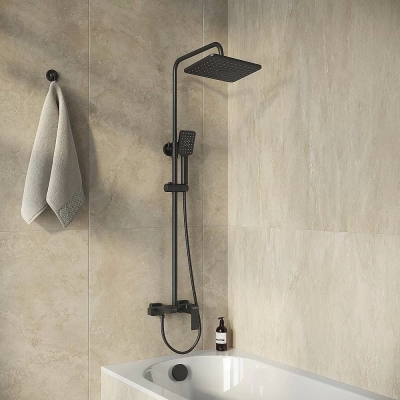 Душевая система Grossman Style 500.K35.05.210 черный матовый