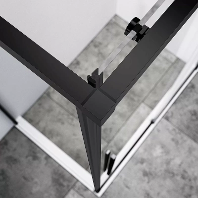 Душевой уголок Vincea SLIM-N VSR-4SN9011CLB 110x90 черный/прозрачный