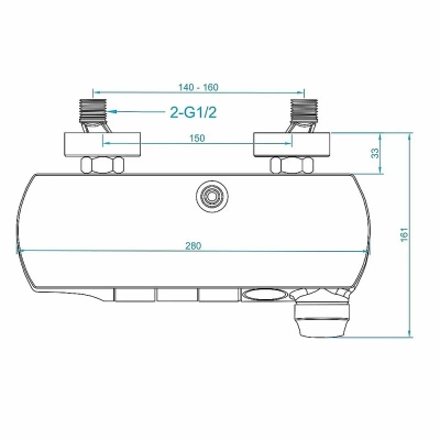 Душевая система RGW Shower Panels SP-33G 51140133-06 золото