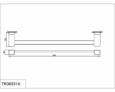 Полотенцедержатель Rush Thira TR36531A 65 cm