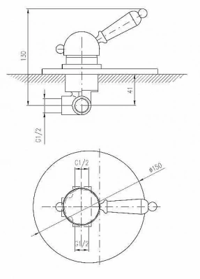 Смеситель для душа Rav-Slezak LABE L586K