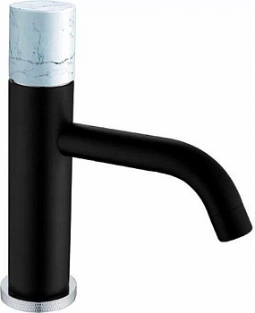 Смеситель для раковины Boheme Stick 121-B-MR-W черный/ручка белая