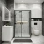 Душевой уголок Grossman Cosmo 120.K33.02.1370.21.00 130x70 профиль черный матовый/стекло прозрачное