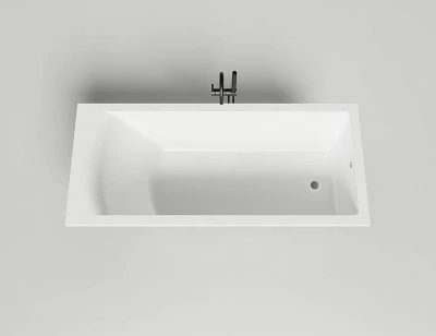 Ванна Salini Cascata S-Stone 104223MRH 180x80 белая/снаружи RAL матовая