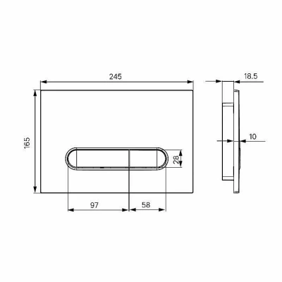 Кнопка для инсталляции Iddis Unifix UNI01WBi77