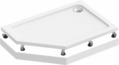 Душевой поддон Good Door Пента 120x80 правый белый