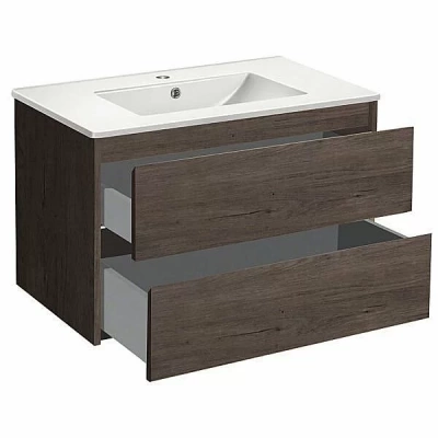 Тумба с раковиной Vincea Gio 80 R.Oak