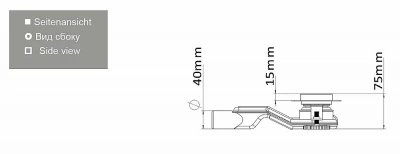 Душевой трап ESBANO S-LINE-80SG 80 золото