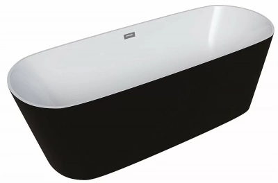 Ванна акриловая GROSSMAN Forta GR-2701B 150x70 белая, черная
