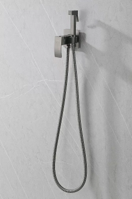 Гигиенический душ со смесителем Abber Wasserfall AF8625NG никель