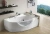 Ванна акриловая Gemy Glass Panel G9046 II O 171х100 белая с гидромассажем Ванна акриловая Gemy Glass Panel G9046 II O 171х100 белая с гидромассажем