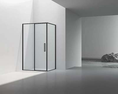 Душевой уголок Vincea Slim VSR-4SLP9012CLB 120х90 стекло прозрачное/профиль черный