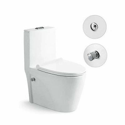 Унитаз моноблок SantiLine SL-5012SM-BD с крышкой микролифт