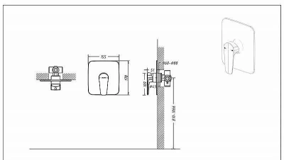 Смеситель для душа Bravat Source PB8173218BW-ENG