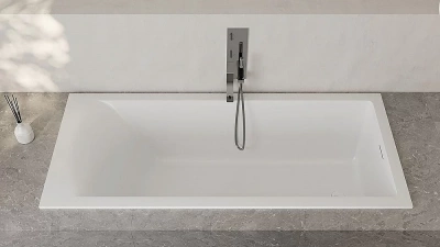 Ванна Salini Cascata 180х80 104213G белая глянцевая