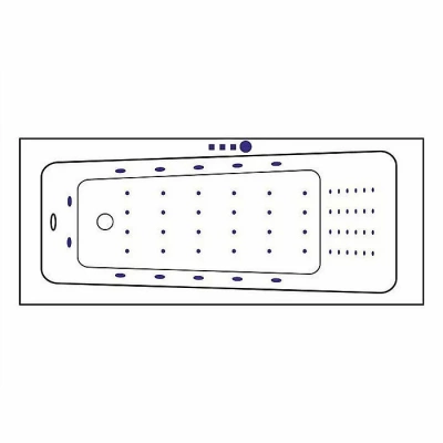 Ванна акриловая Excellent Ava NANO WAEX.AVA16.NANO.GL 160x70 белая с гидромассажем
