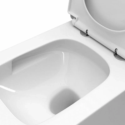 Унитаз подвесной BelBagno DUE-TOR BB5171CH-TOR/SC белый, с крышкой микролифт, безободковый, слив-торнадо
