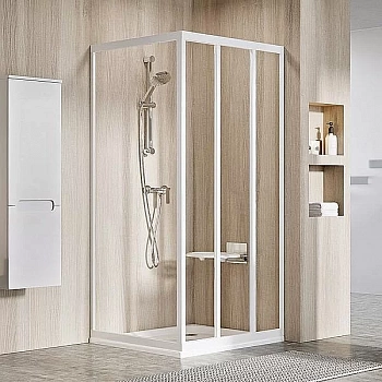 Душевой уголок Ravak Supernova ASDP3+APSS 80x90 стекло прозрачное/профиль белый