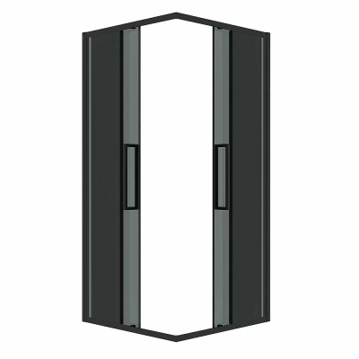 Душевой уголок Grossman Cosmo 300.K33.02.8080.21.10 80x80 профиль черный матовый/стекло тонированное