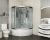 Душевая кабина Niagara Luxe 7744W 120х120 профиль серебро/стекло прозрачное