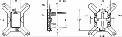 Система скрытого монтажа Jacob Delafon MODULO 98699D-NF