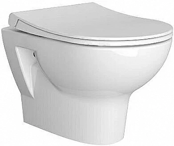 Унитаз подвесной VitrA Zentrum 5795B003-6077 белый, безободковый, с крышкой микролифт