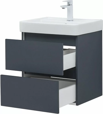 Тумба с раковиной Aquanet Вега 2.0 337946/301802 50 маренго