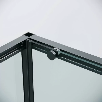 Душевой уголок Grossman Galaxy 120.K33.01.1390.21.00 130x90 профиль черный матовый/стекло прозрачное