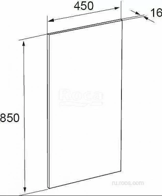 Зеркало Roca The Gap со светильником 45 ZRU9000090
