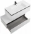 Тумба с раковиной Cezares Slider 100 SLIDER-1000-1C-SO-BO белая