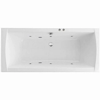 Ванна акриловая EXCELLENT Aquaria Lux SOFT WAEX.AQU18.SOFT.CR 180x80 белая с гидромассажем