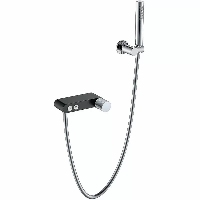 Смеситель для душа Boheme Stick 123-BCR.2 черный/хром