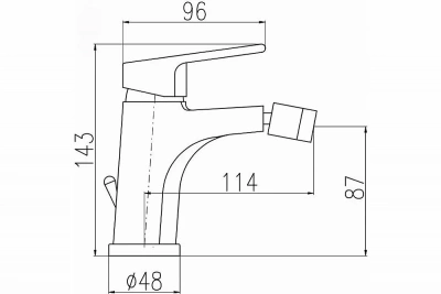 Смеситель для биде Rav-Slezak Colorado CO145.5KZ золото