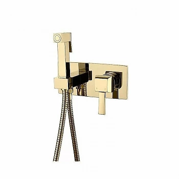 Гигиенический душ со смесителем Caprigo Diamante 50-130 Золото