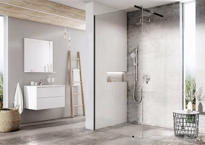 Душевое ограждение Ravak WALK-IN WALL ST 120/W SET-900 Wall стекло прозрачное/профиль черный