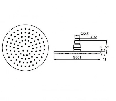 Верхний душ Ideal Standard Idealrain B9442AA