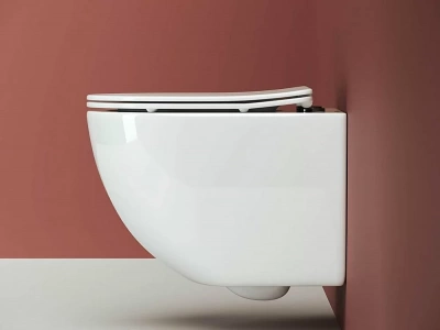 Унитаз подвесной Ceramica Nova Forma Rimless CN3009_1002B безободковый, с крышкой микролифт, с инсталляцией и черной матовой кнопкой