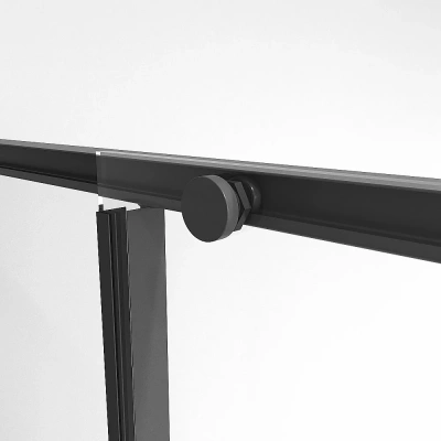 Душевой уголок Niagara Nova NG-84-14AB+NG-A90B-34 140х90 стекло прозрачное/профиль черный матовый