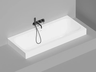 Ванна Salini Orlanda AXIS KIT S-Sense 103312GRH 180x80 белая/снаружи RAL глянцевая