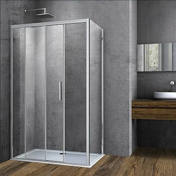 Душевой уголок Vincea SOFT VSR-3SO 110x90 хром/прозрачное