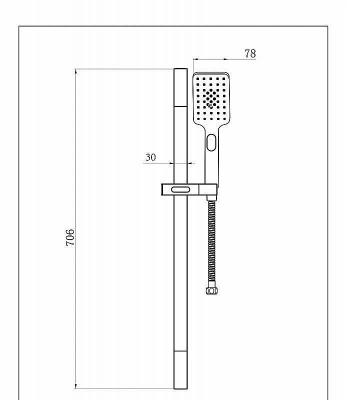 Душевой гарнитур Bravat Source D170BW-ENG