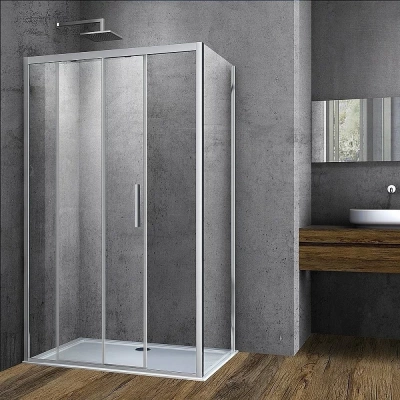 Душевой уголок Vincea SOFT VSR-3SO 110x90 хром/прозрачное