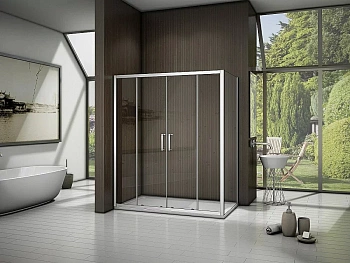 Душевой уголок Good door LATTE WTW-TD+SP 170x80 прозрачный