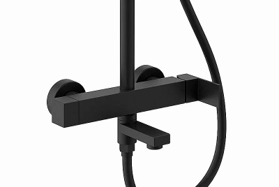 Душевая система Kaiser Cube 01582-9 черная матовая