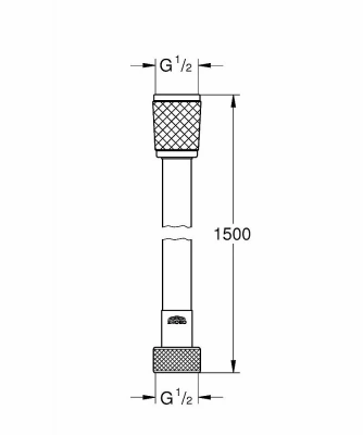 Душевой шланг Grohe Relexaflex 28151001