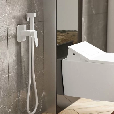 Гигиенический душ WasserKRAFT Saale 9538 белый матовый