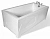 Ванна Эстет DELTA silk 180x80 белая матовая